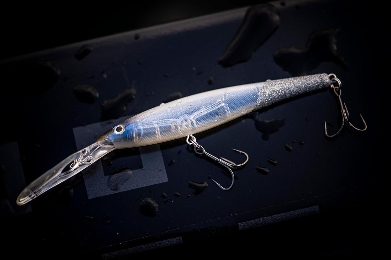 imageBerkley Flicker Minnow Fishing Lure Slick Purple Bengal 12 oz 4 12in 11cm Crankbaits Realistic Minnow Profile Sharp Dive Curve Gets to Fish Quickly Equipped with Fusion19 Hook