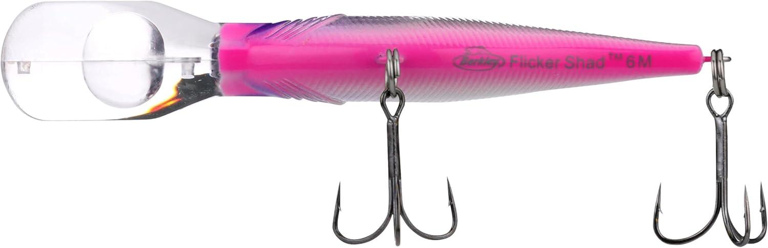 imageBerkley Flicker Shad Fishing Lure Slick Purple Bengal 316 oz 2in 5cm Crankbaits Size Profile and Dive Depth Imitates Real Shad Equipped with Fusion19 Hook