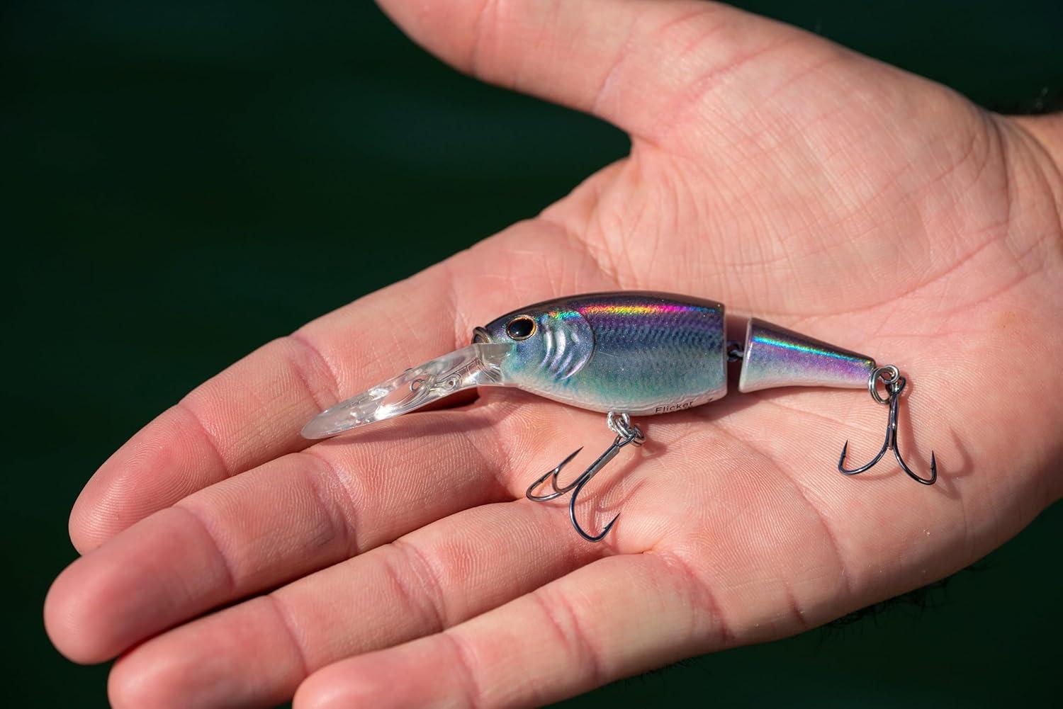 imageBerkley Flicker Shad Jointed Fishing Hard BaitFiretail Chrome Candy