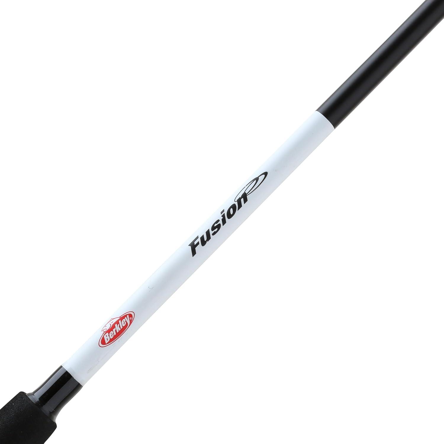 imageBerkley Fusion Spincast Reel and 66quot Fishing Rod Combo 1 Ball Bearing with Lightweight Graphite Reel Body 2Piece Rod