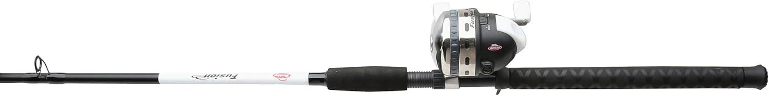 imageBerkley Fusion Spincast Reel and 66quot Fishing Rod Combo 1 Ball Bearing with Lightweight Graphite Reel Body 2Piece Rod