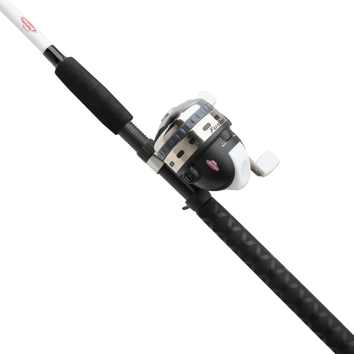 imageBerkley Fusion Spincast Reel and 66quot Fishing Rod Combo 1 Ball Bearing with Lightweight Graphite Reel Body 2Piece Rod