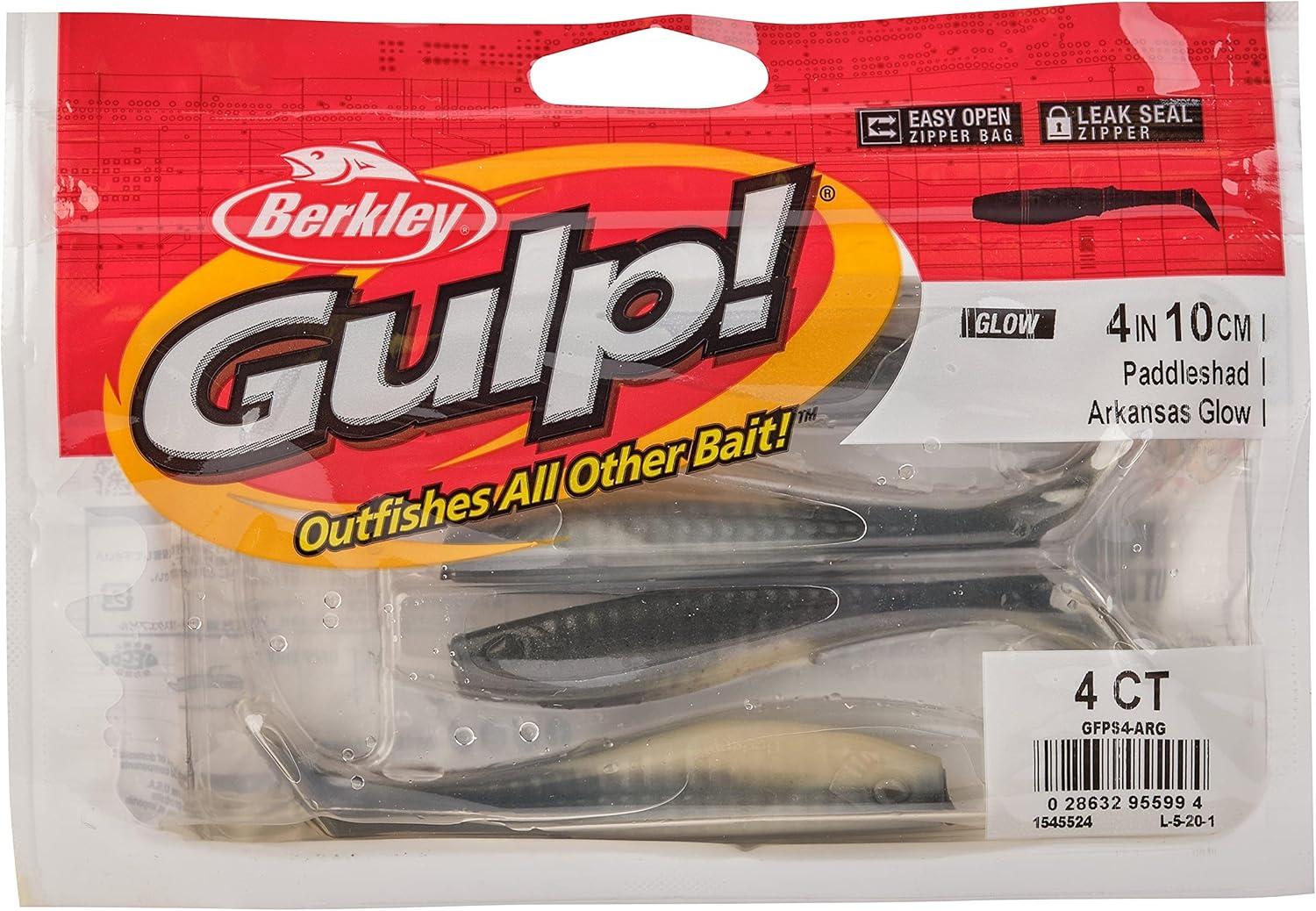 imageBerkley Gulp Paddleshad Fishing Soft BaitArkansasGlow