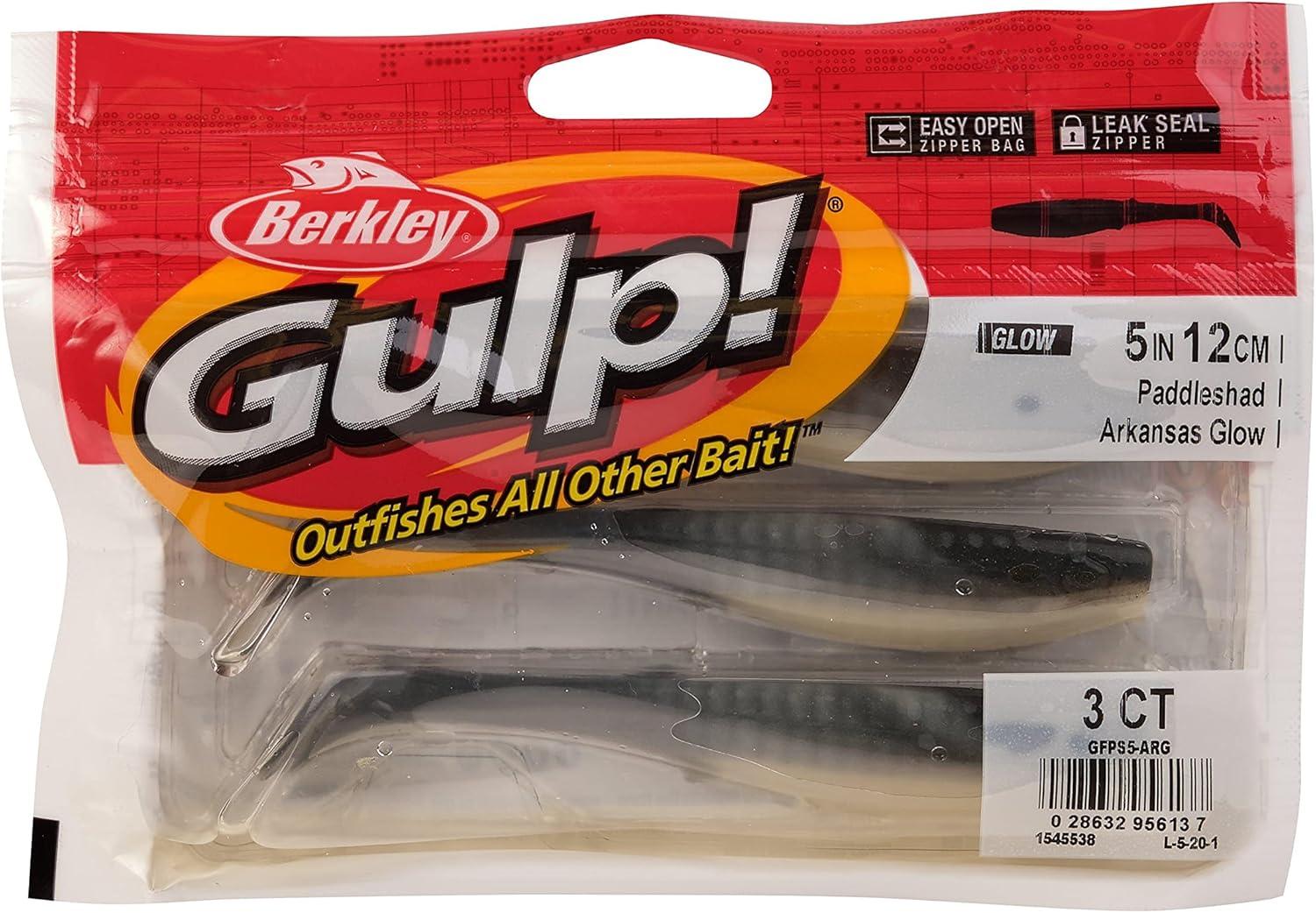imageBerkley Gulp Paddleshad Fishing Soft BaitArkansasGlow