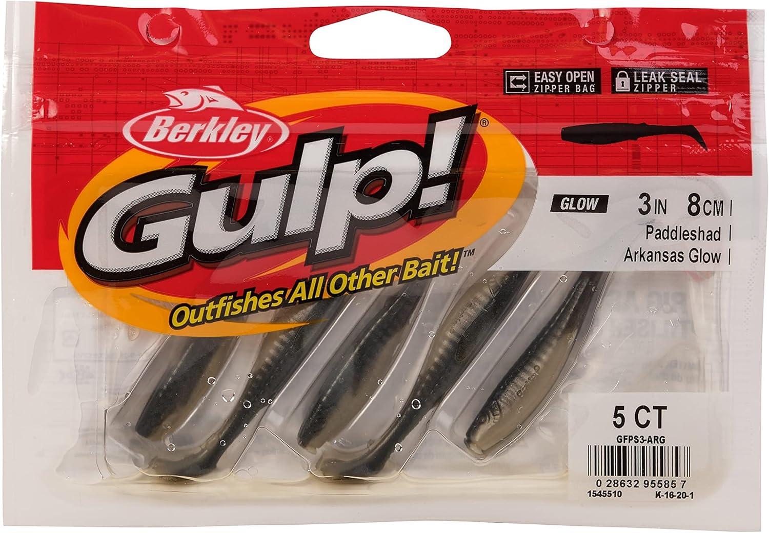 imageBerkley Gulp Paddleshad Fishing Soft BaitArkansasGlow