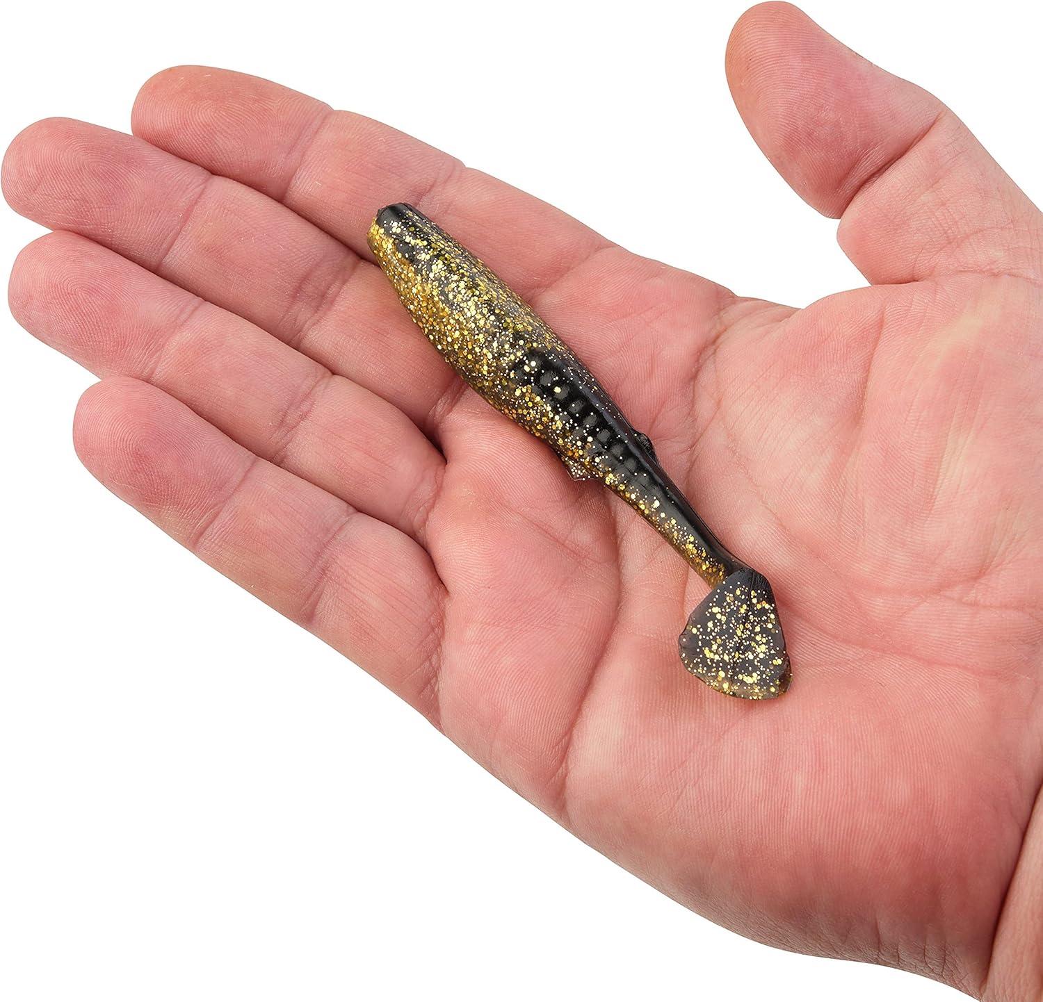 imageBerkley Gulp Paddleshad Fishing Soft BaitBlack Gold