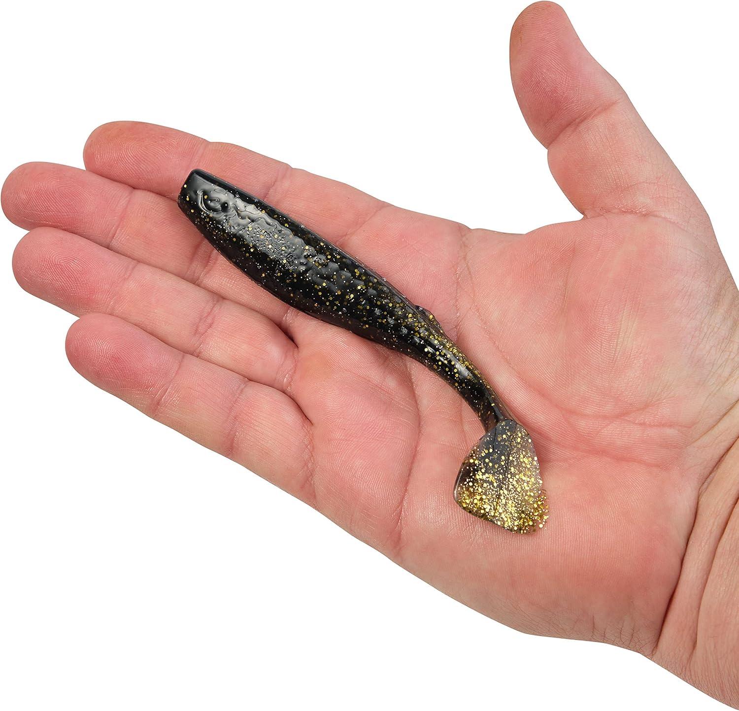 imageBerkley Gulp Paddleshad Fishing Soft BaitBlack Gold