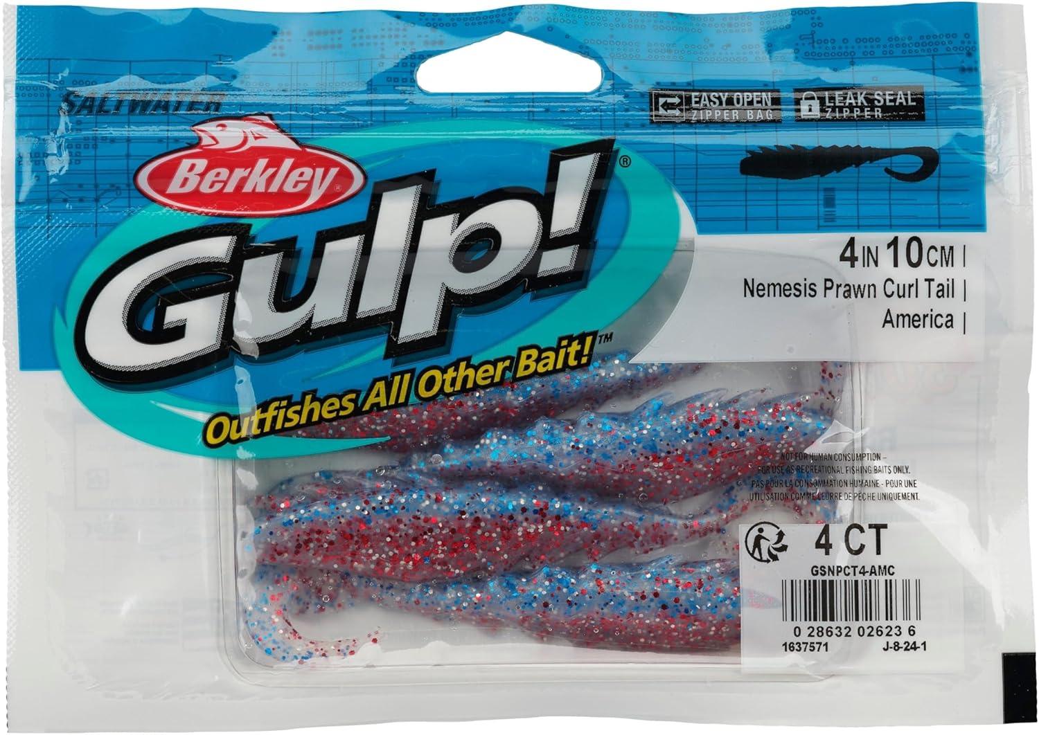 imageBerkley Gulp Saltwater Nemesis Prawn Curl TailAmerica