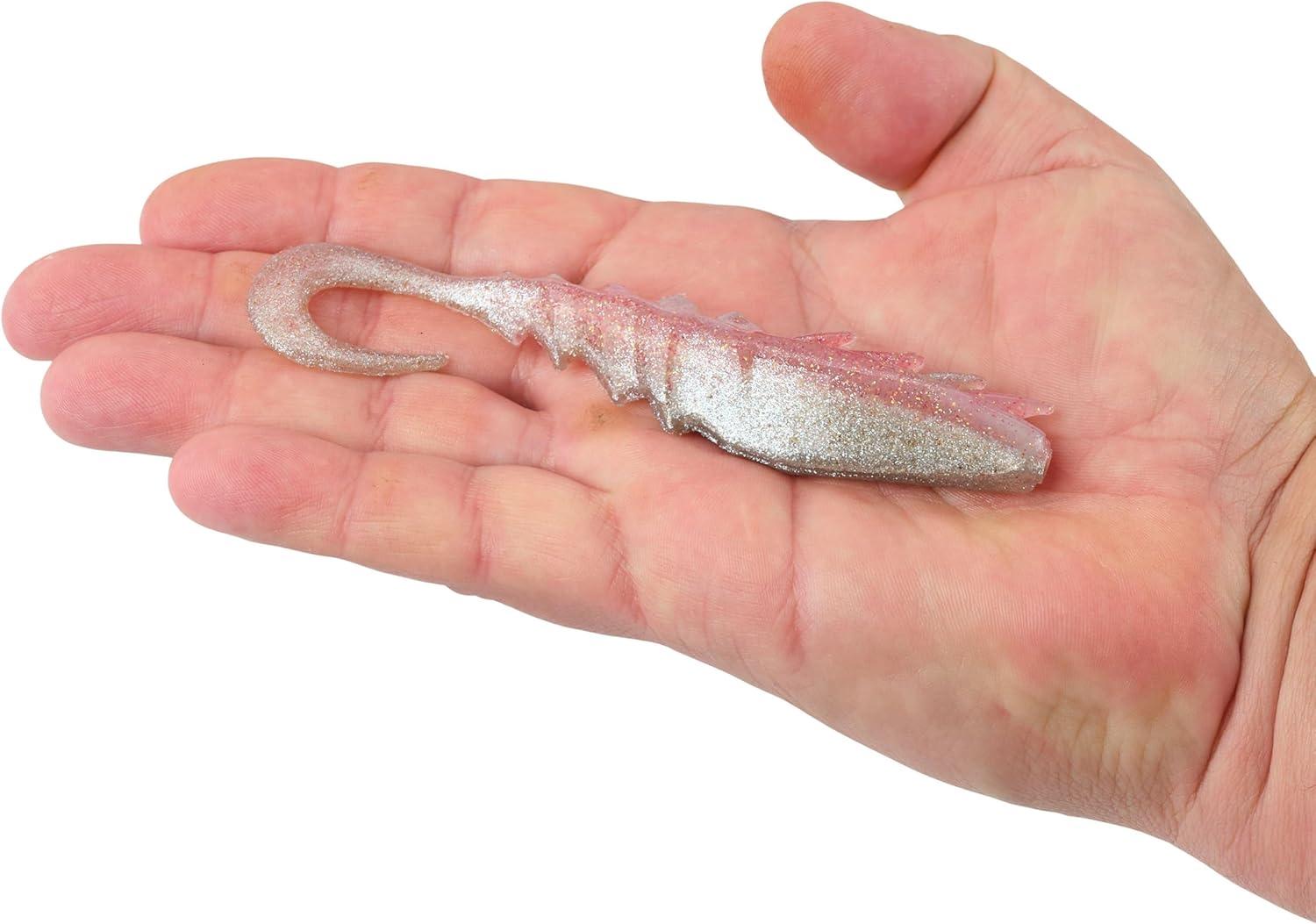 imageBerkley Gulp Saltwater Nemesis Prawn Curl TailFlamingo Chrome