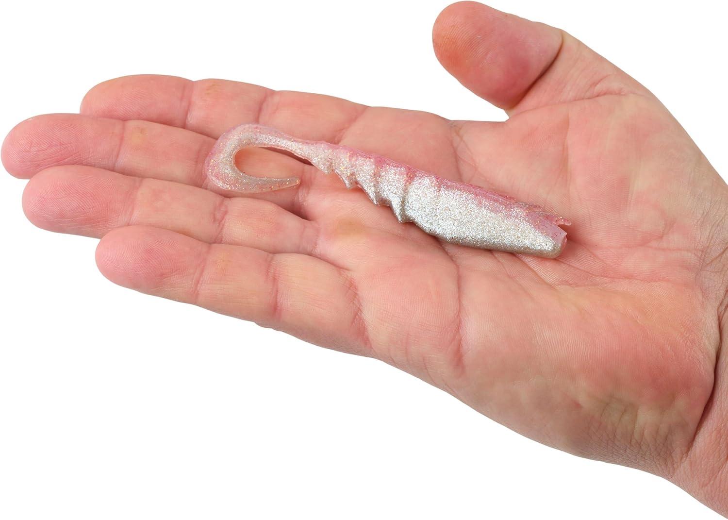 imageBerkley Gulp Saltwater Nemesis Prawn Curl TailFlamingo Chrome