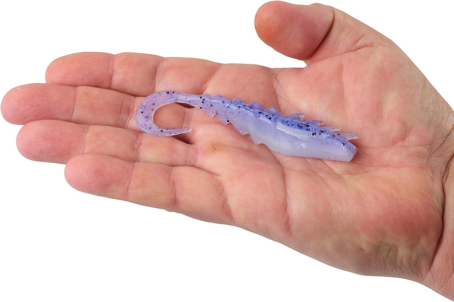 imageBerkley Gulp Saltwater Nemesis Prawn Curl TailViolet Haze Fleck