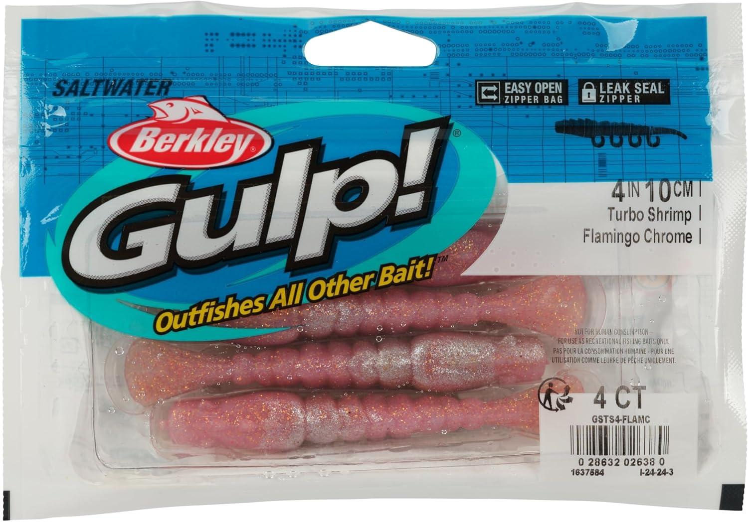 imageBerkley Gulp Saltwater Turbo ShrimpFlamingo Chrome