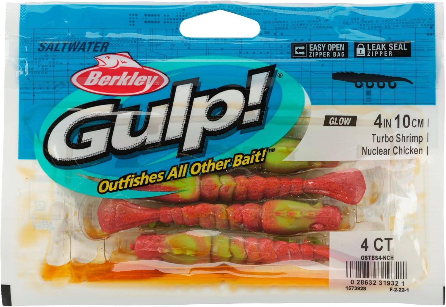 imageBerkley Gulp Saltwater Turbo ShrimpNuclear Chicken