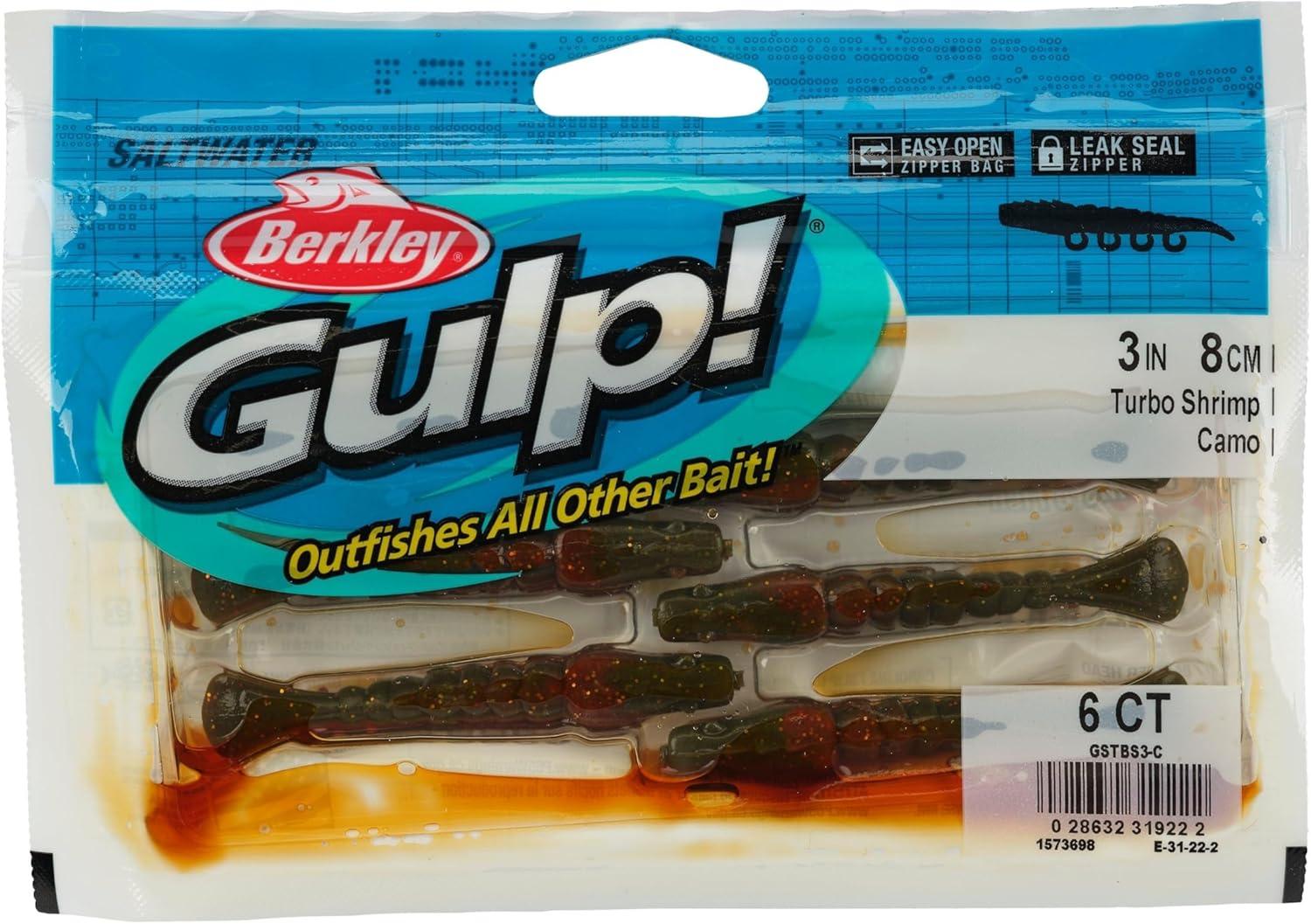 imageBerkley Gulp Saltwater Turbo ShrimpPeppered Prawn