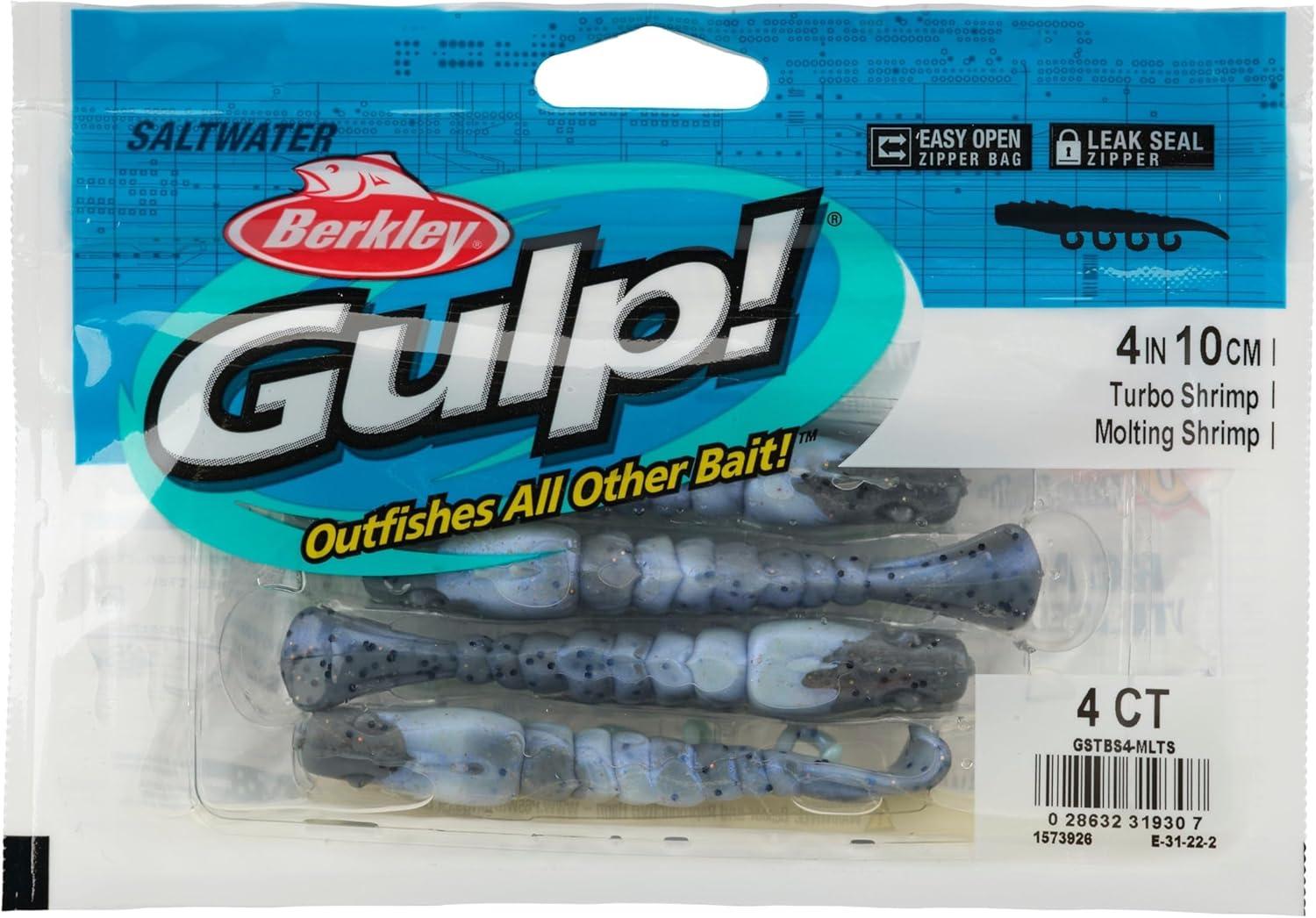 imageBerkley Gulp Saltwater Turbo ShrimpPeppered Prawn