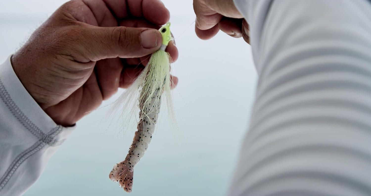 imageBerkley Gulp Shrimp Saltwater Fishing Soft BaitSugar and Spice Glow