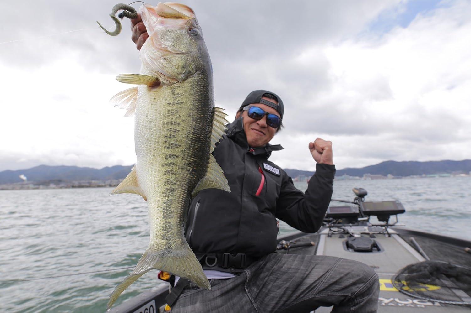 imageBerkley Power bait Maxscent King tail Worm Bait 6 Count Red Shad Green Glitter 8quot