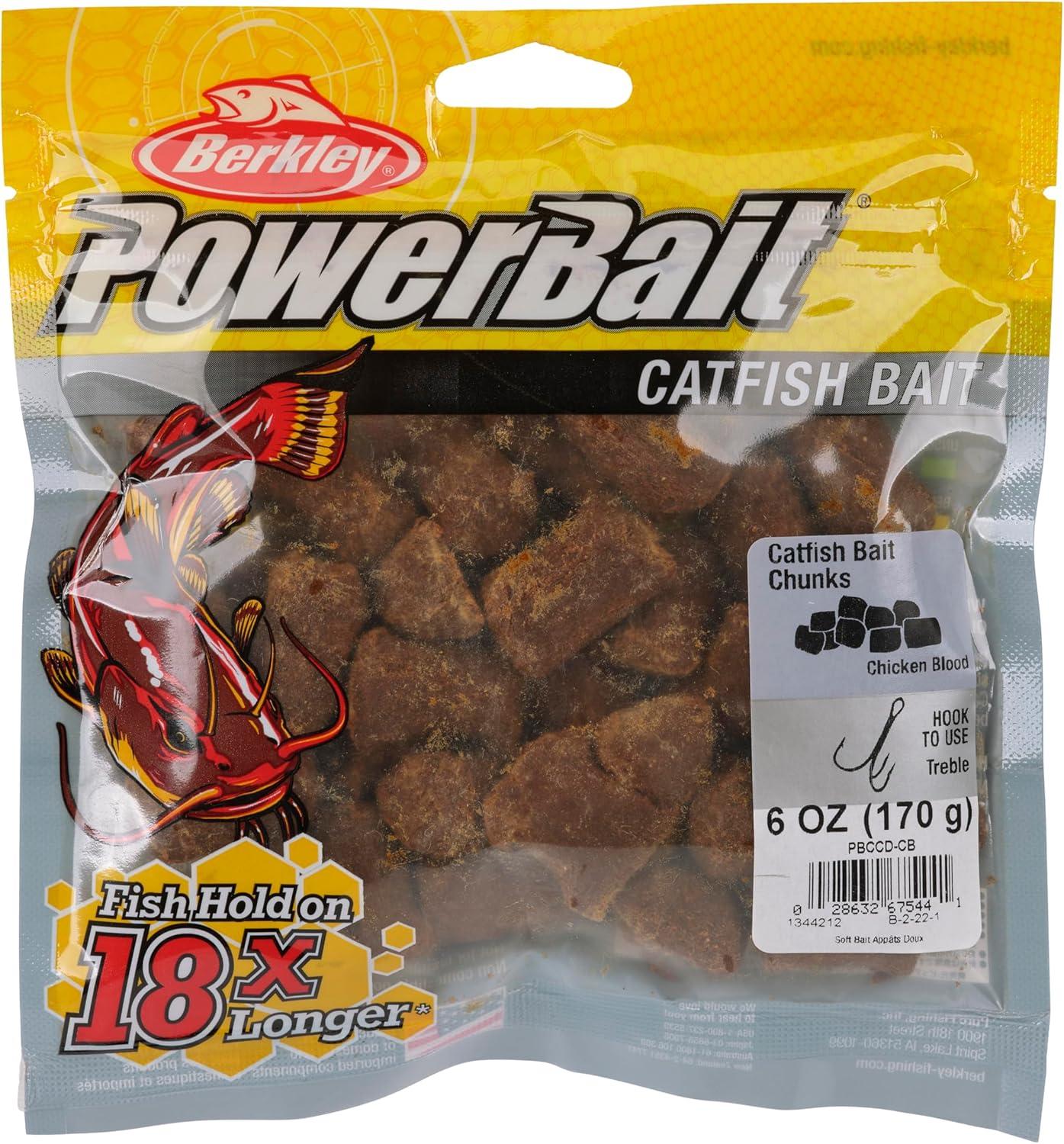 imageBerkley PowerBait Catfish Bait Chunks Fishing Dough BaitChicken Blood