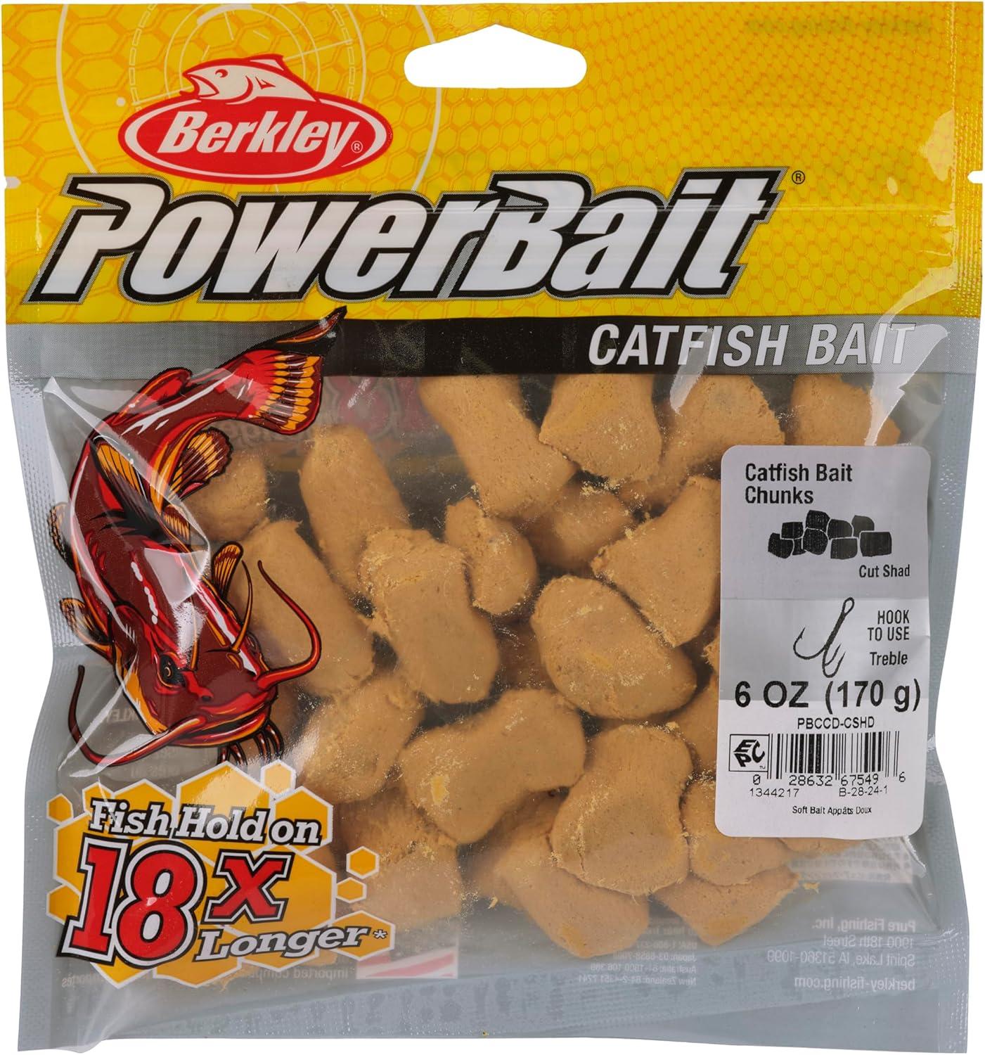 imageBerkley PowerBait Catfish Bait Chunks Fishing Dough BaitCut Shad