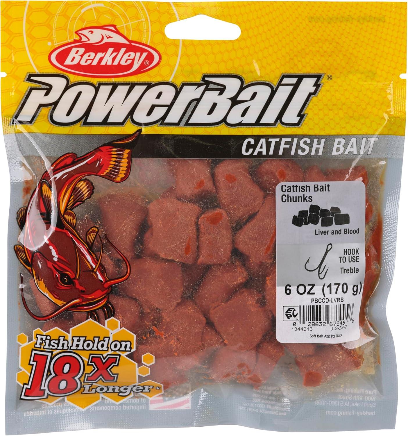 imageBerkley PowerBait Catfish Bait Chunks Fishing Dough BaitLiver and Blood
