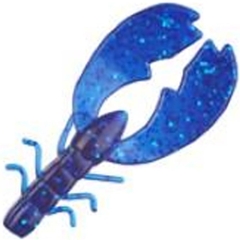 imageBerkley PowerBait Chigger Craw Sapphire Blue 4quot 9 Count