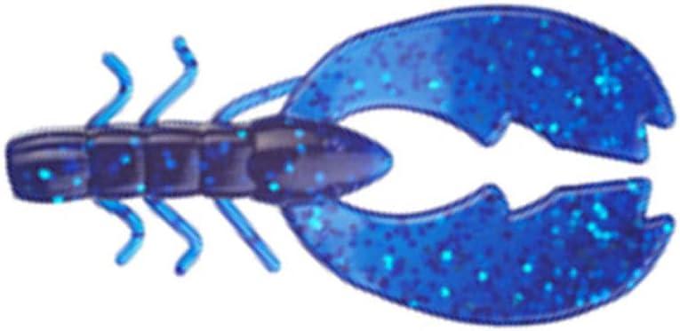 imageBerkley PowerBait Chigger Craw Sapphire Blue 4quot 9 Count