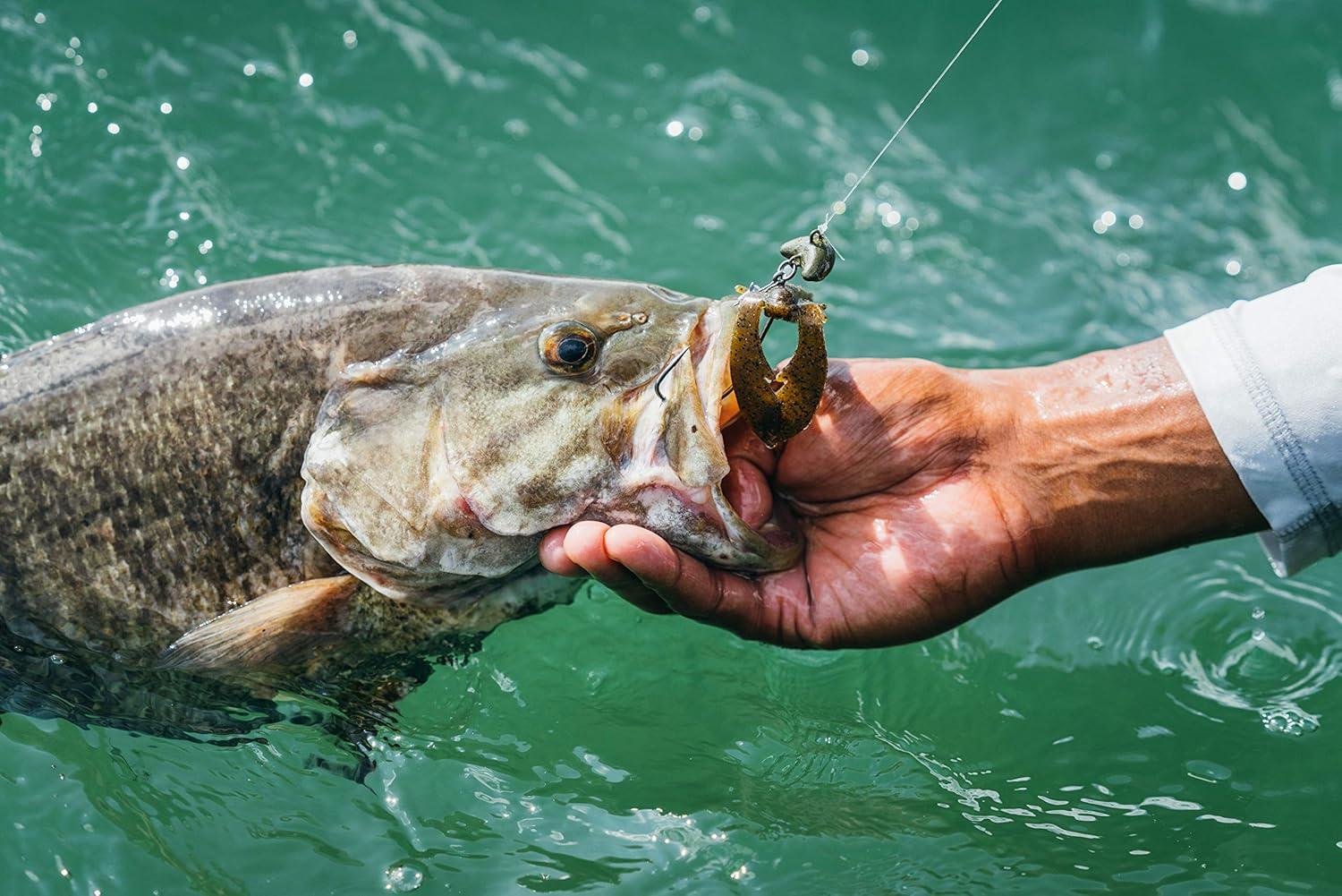 imageBerkley PowerBait Chigger CrawBlack Blue Fleck3quot 10 Count