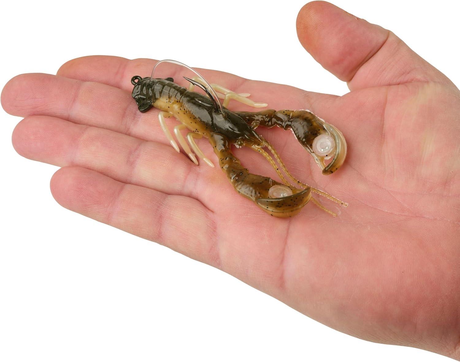 imageBerkley PowerBait Clatter Craw Fishing Soft BaitGreen Pumpkin Crme