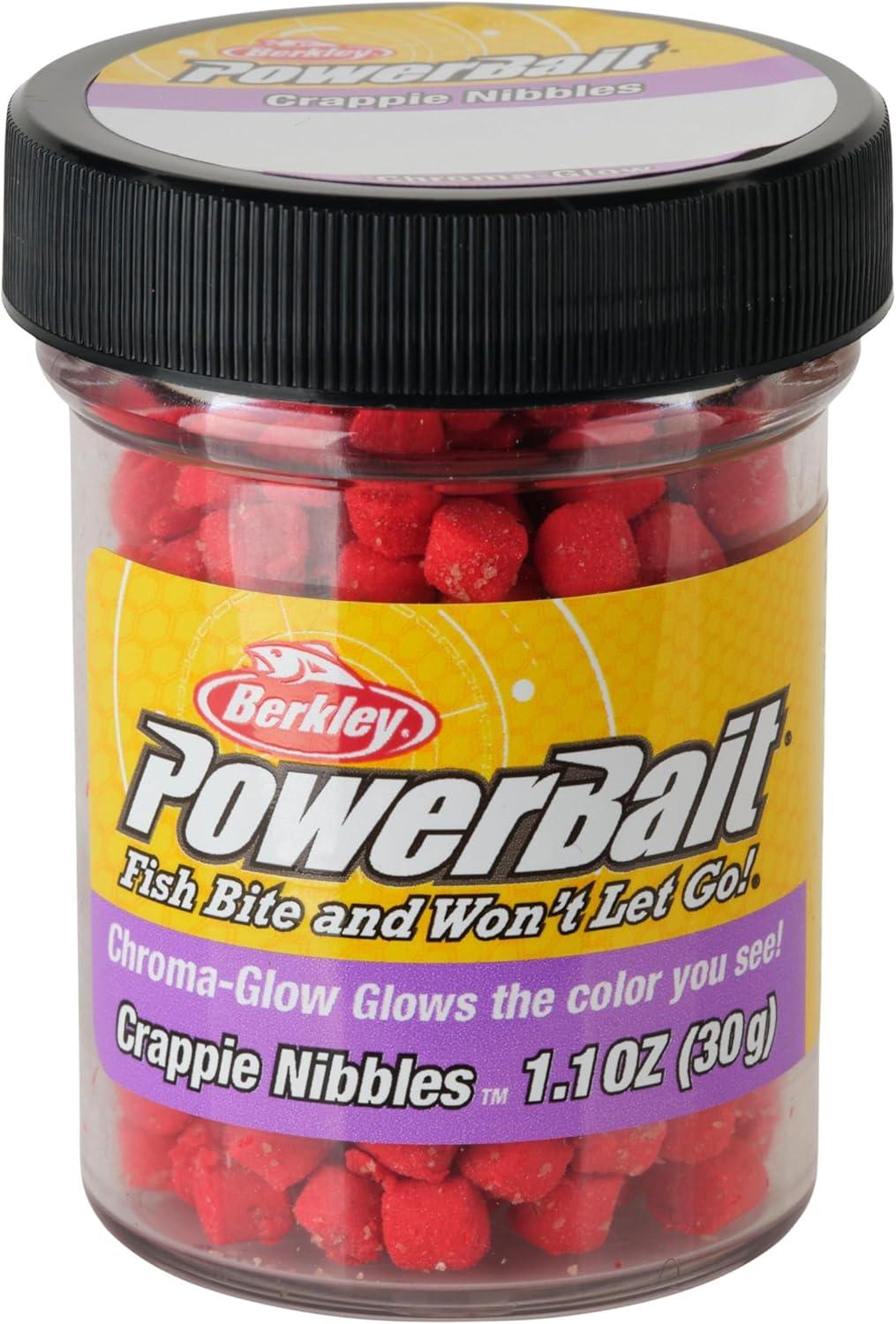 imageBerkley PowerBait Crappie Nibbles Dough Fishing BaitGlow Red