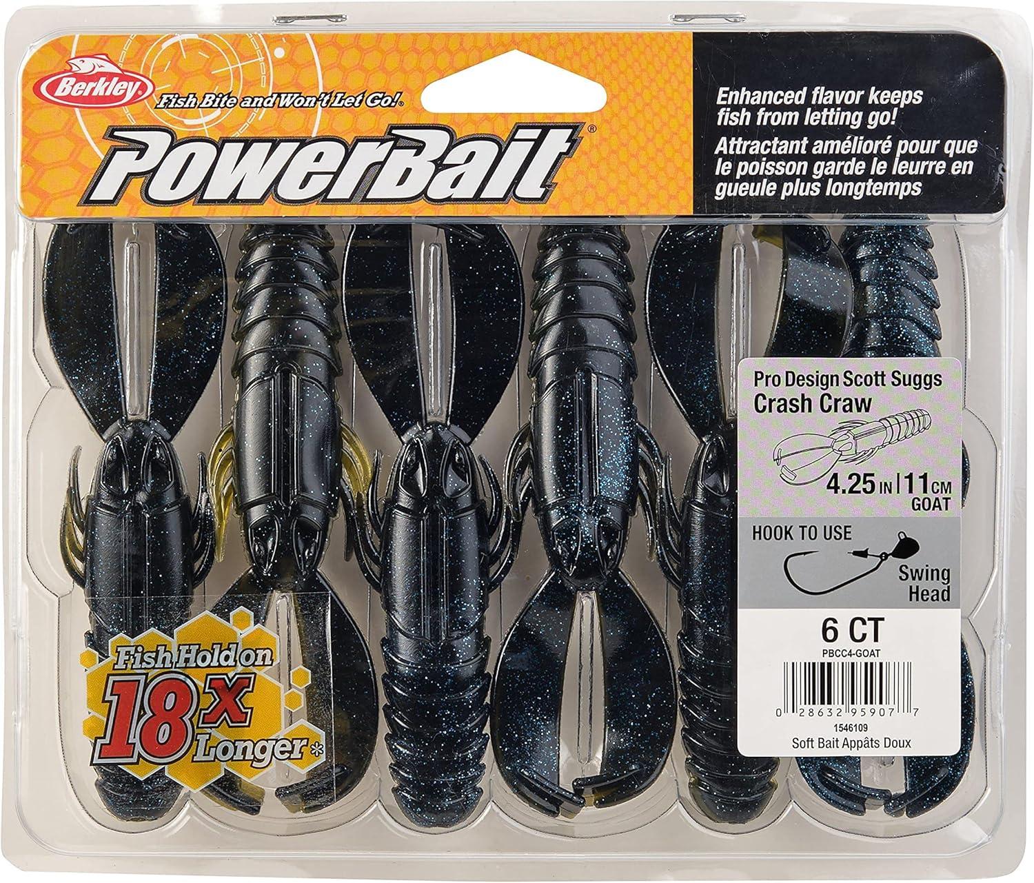 imageBerkley PowerBait Crash Craw Fishing Soft BaitGoat