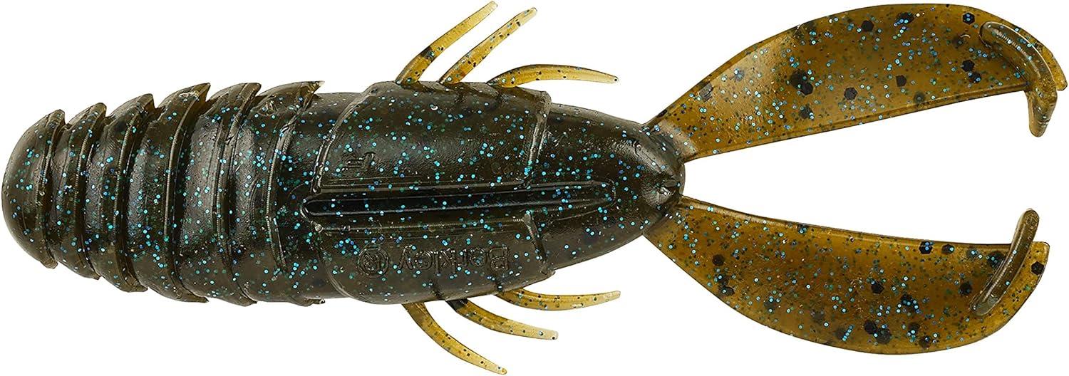 imageBerkley PowerBait Crash Craw Fishing Soft BaitGreen Pumpkin Blue