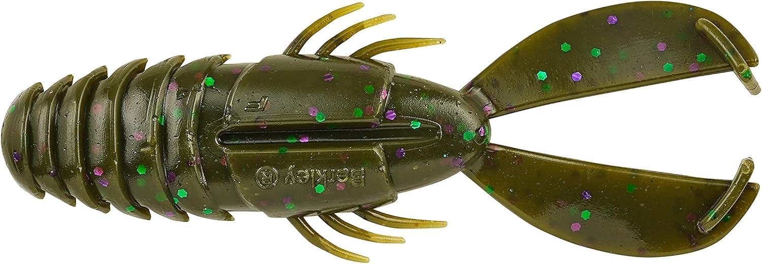imageBerkley PowerBait Crash Craw Fishing Soft BaitGreen Pumpkin Party