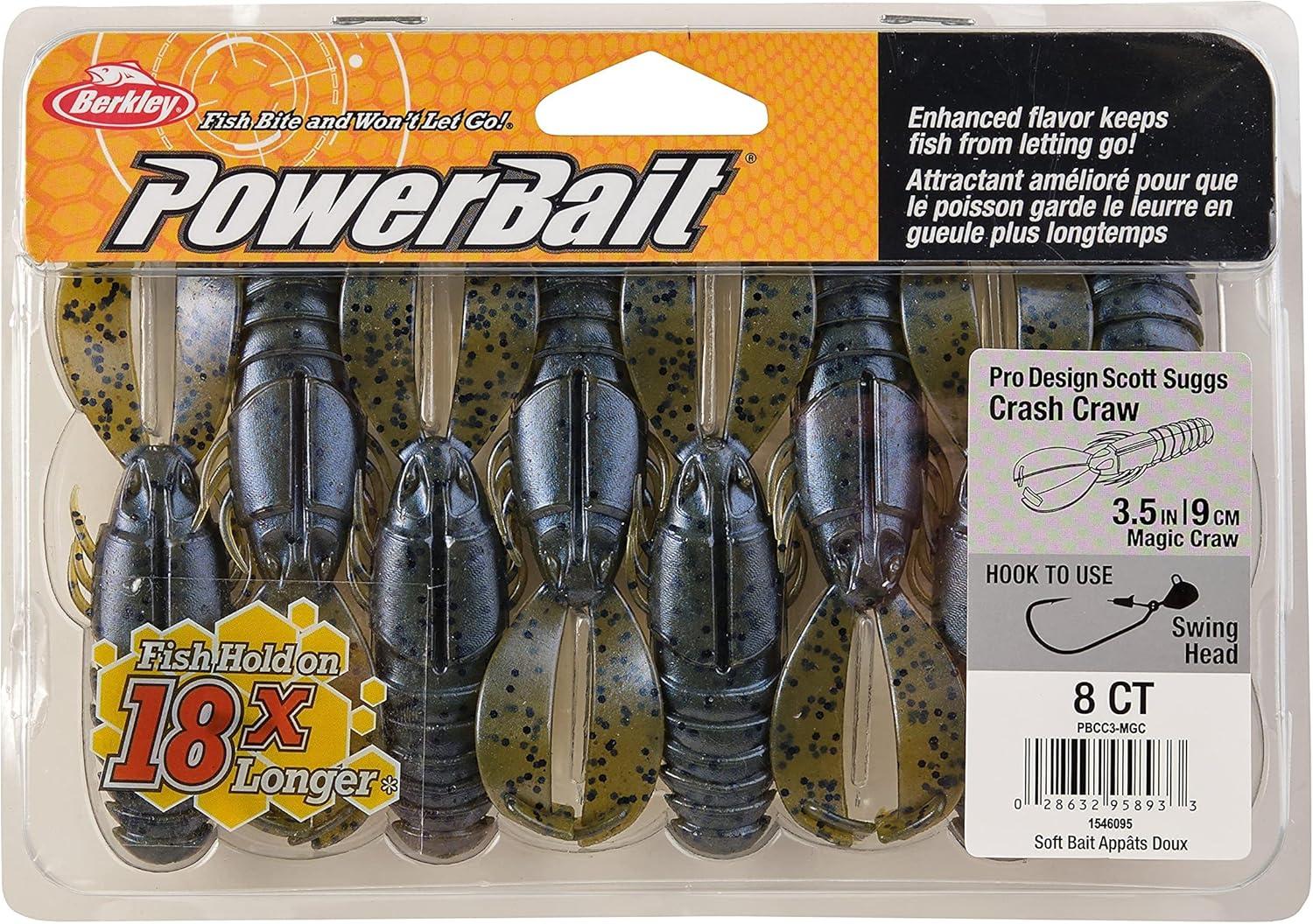 imageBerkley PowerBait Crash Craw Fishing Soft BaitMagic Craw