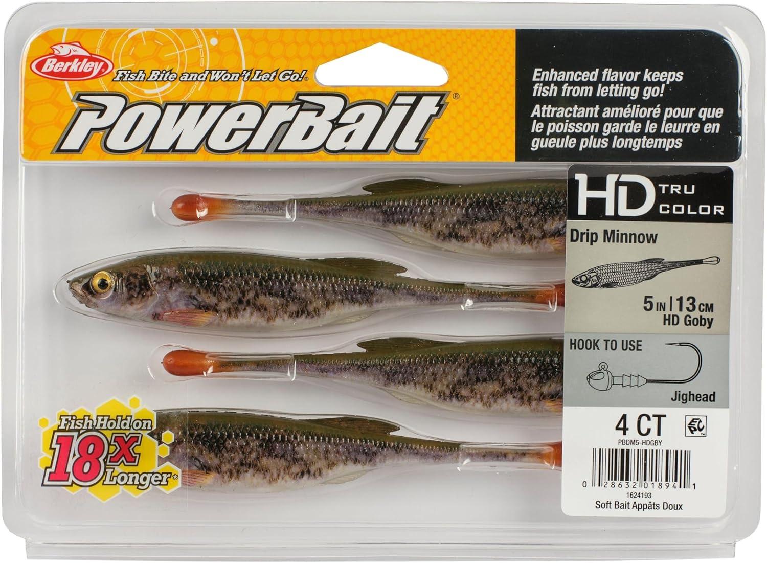imageBerkley PowerBait Drip Minnow Fishing Soft BaitHD Goby