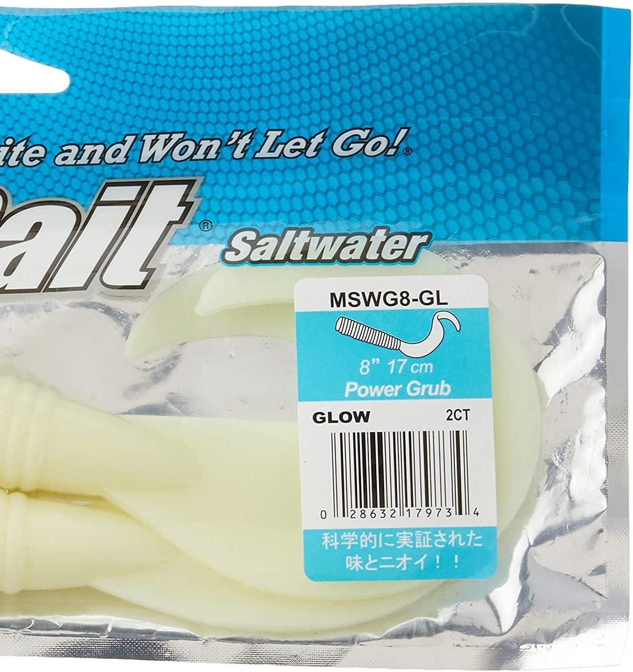 imageBerkley PowerBait Grub Glow 8quot