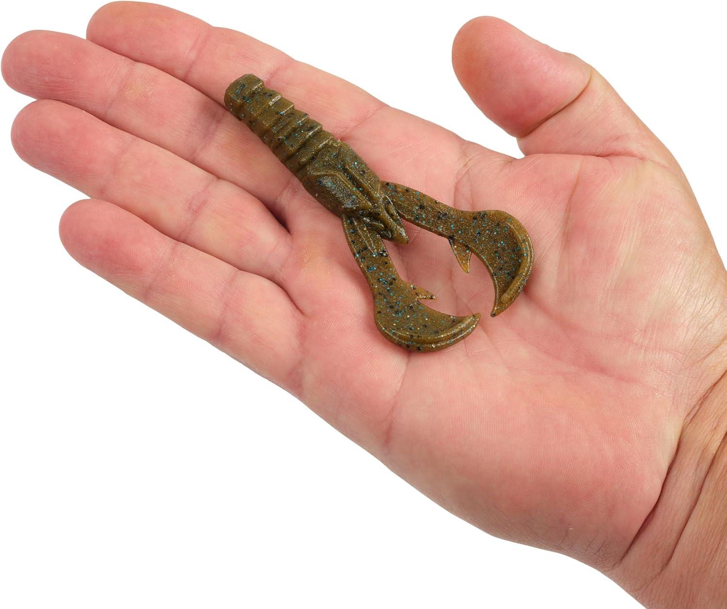 imageBerkley PowerBait MaxScent Crud CrawGreen Pumpkin Blue Fleck