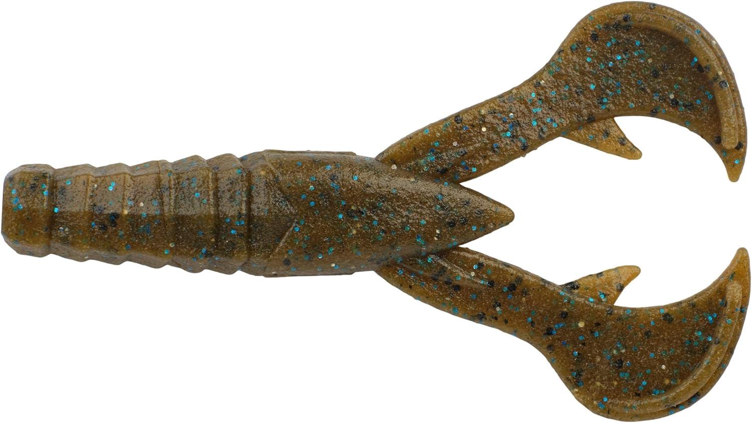 imageBerkley PowerBait MaxScent Crud CrawGreen Pumpkin Blue Fleck