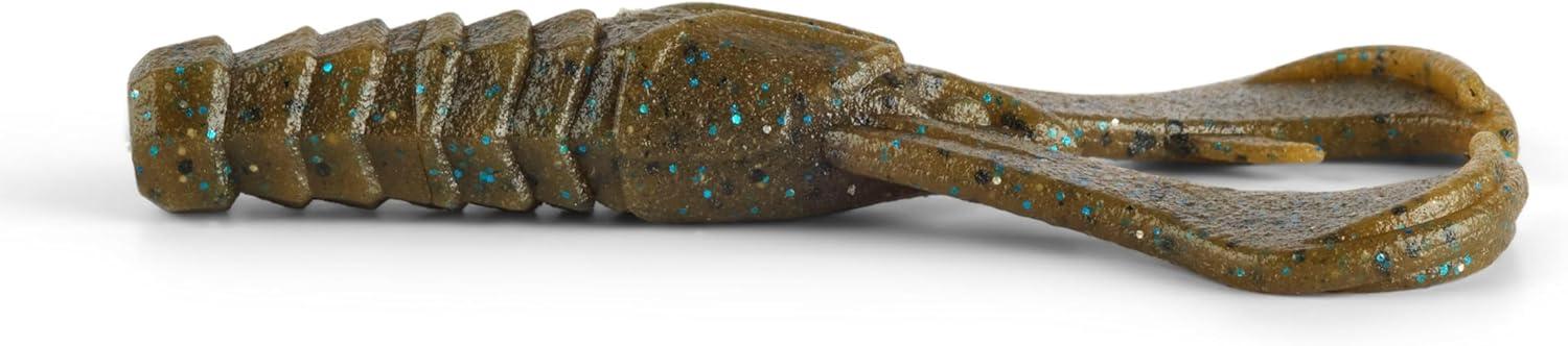 imageBerkley PowerBait MaxScent Crud CrawGreen Pumpkin Blue Fleck