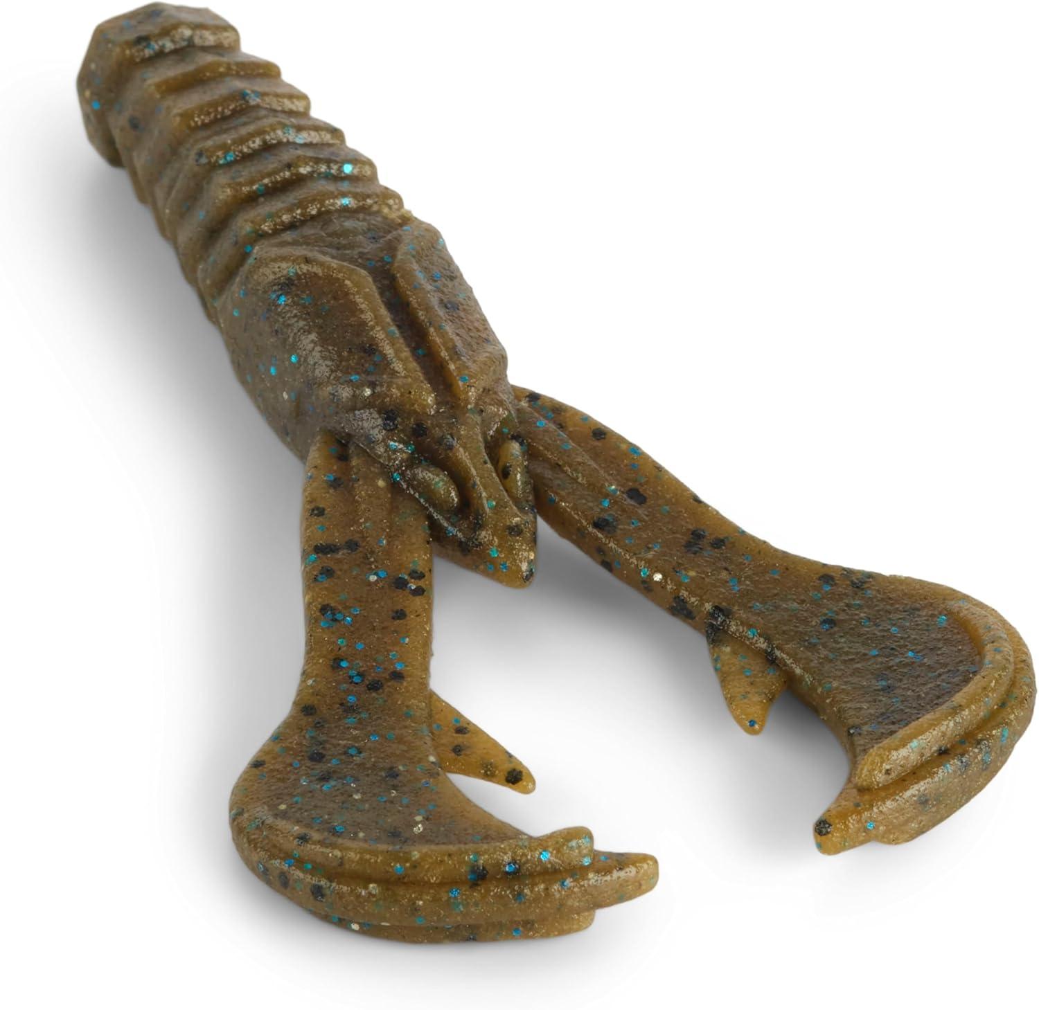 imageBerkley PowerBait MaxScent Crud CrawGreen Pumpkin Blue Fleck