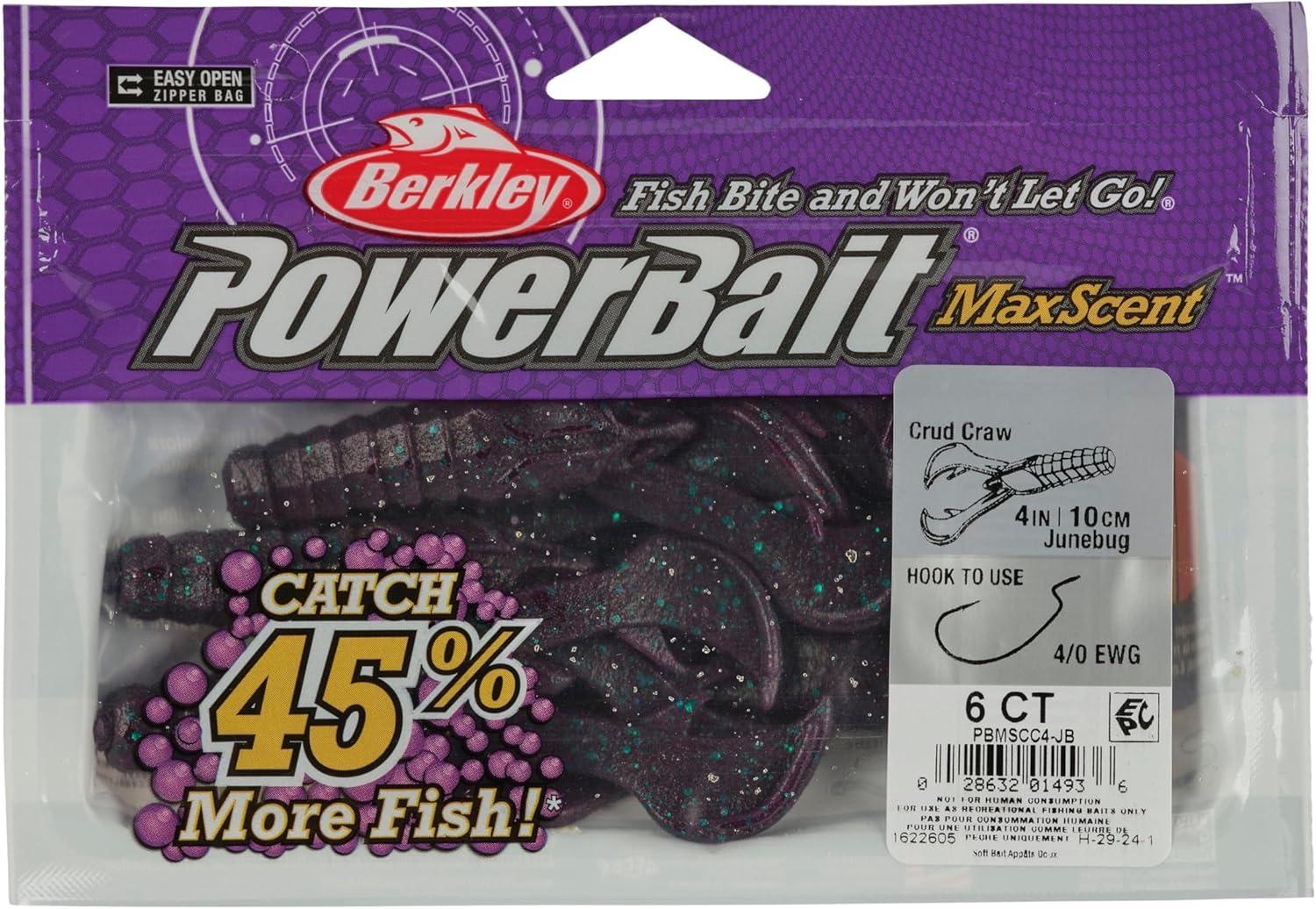 imageBerkley PowerBait MaxScent Crud CrawJune Bug