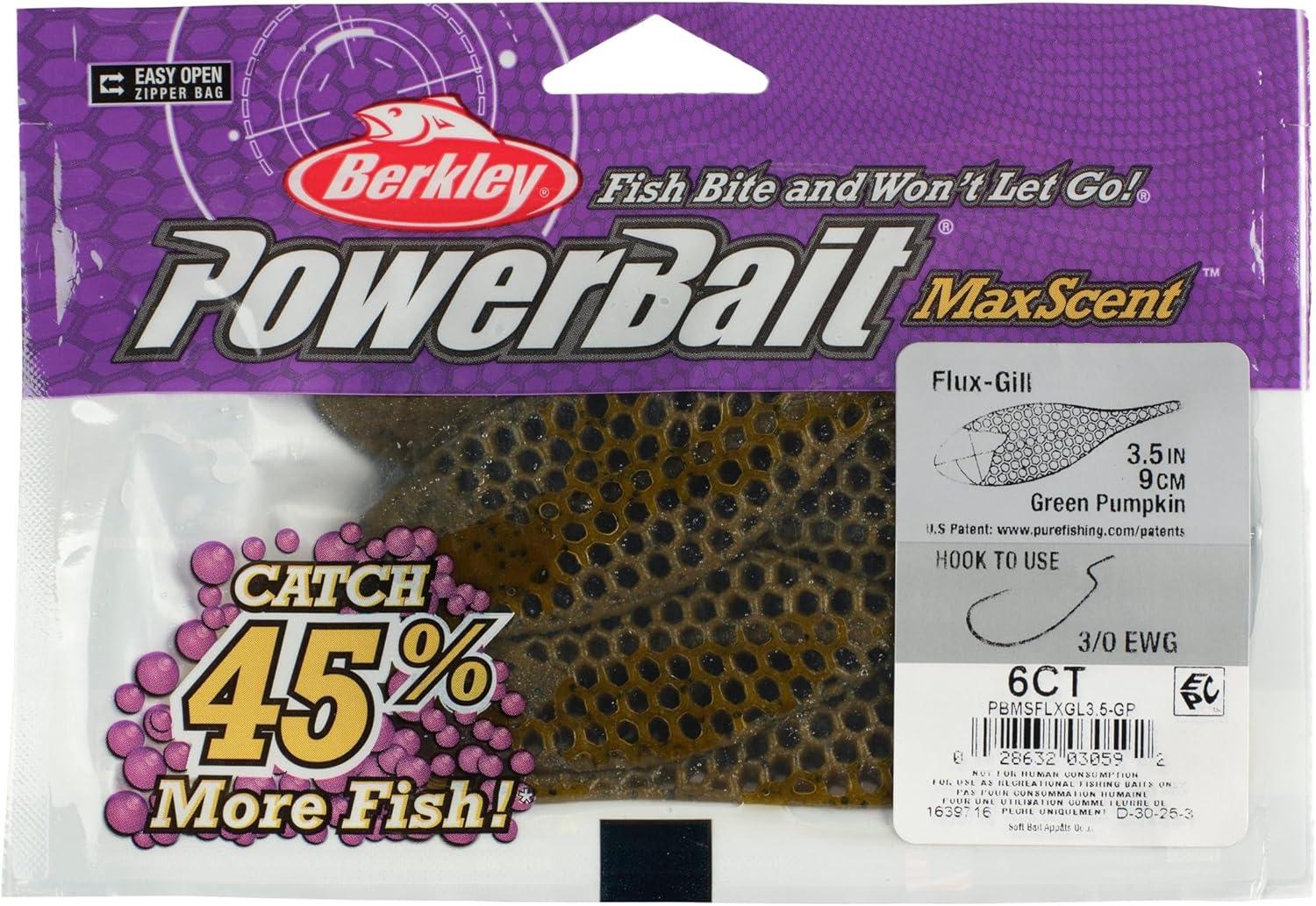 imageBerkley PowerBait MaxScent FluxGillGreen Pumpkin