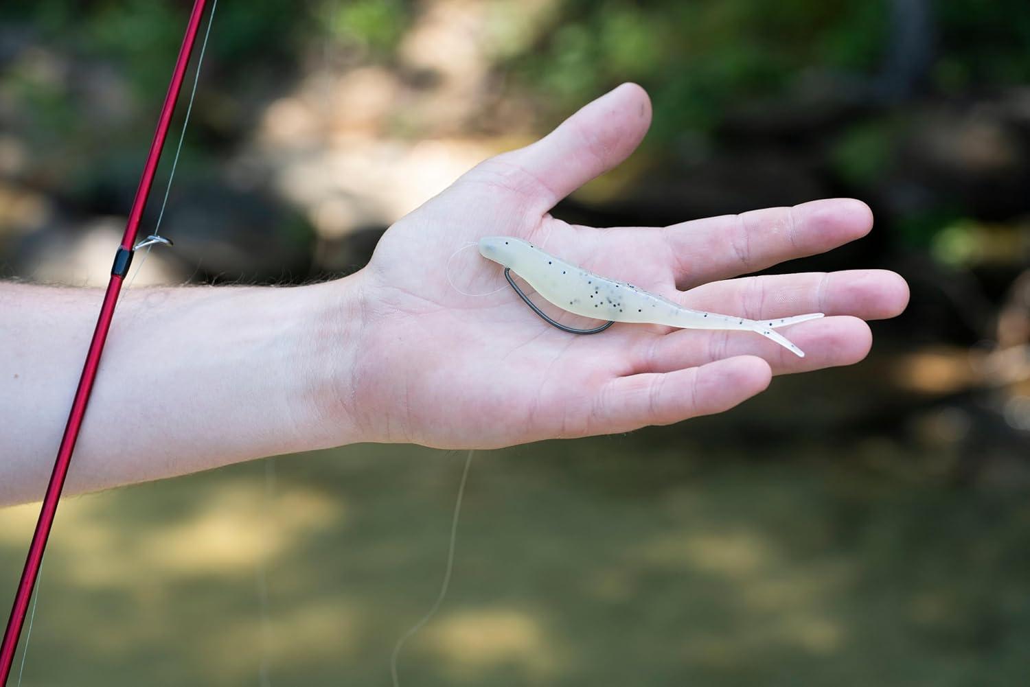 imageBerkley PowerBait Power Jerk Shad Fishing Soft BaitGreen Albino