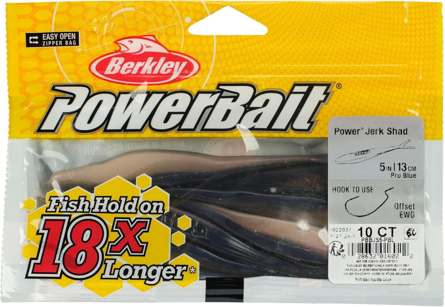 imageBerkley PowerBait Power Jerk Shad Fishing Soft BaitPro Blue