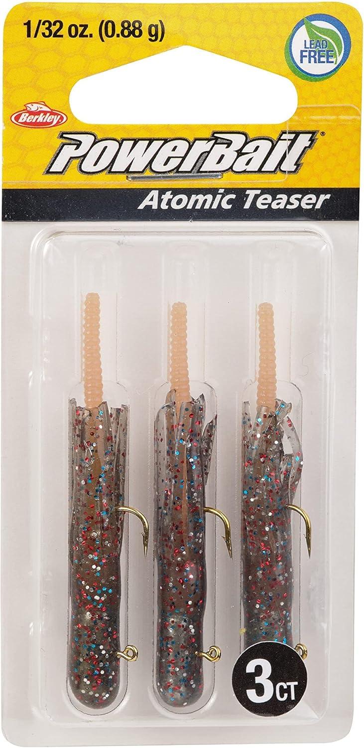 imageBerkley PowerBait PreRigged Atomic Teasers Fishing Soft BaitNatural Candy