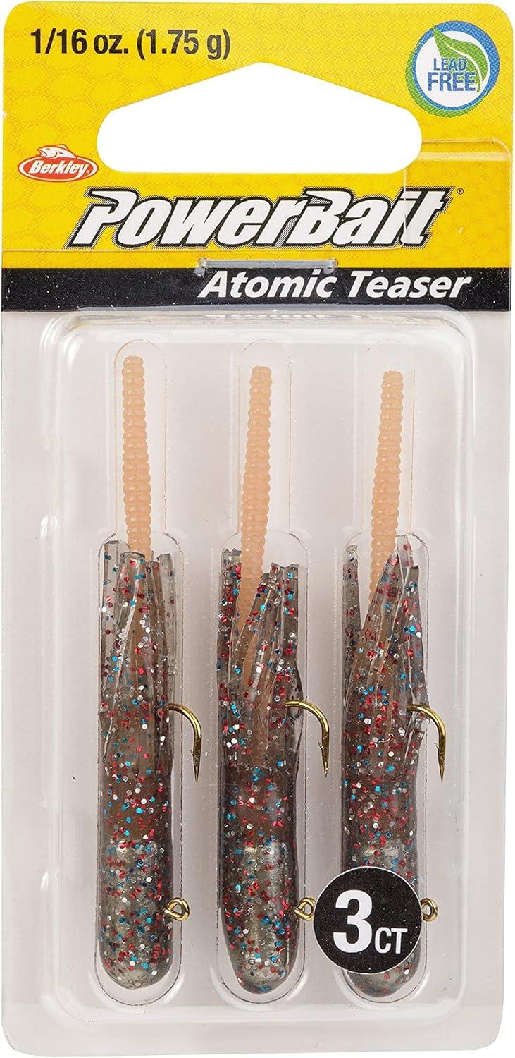 imageBerkley PowerBait PreRigged Atomic Teasers Fishing Soft BaitNatural Candy