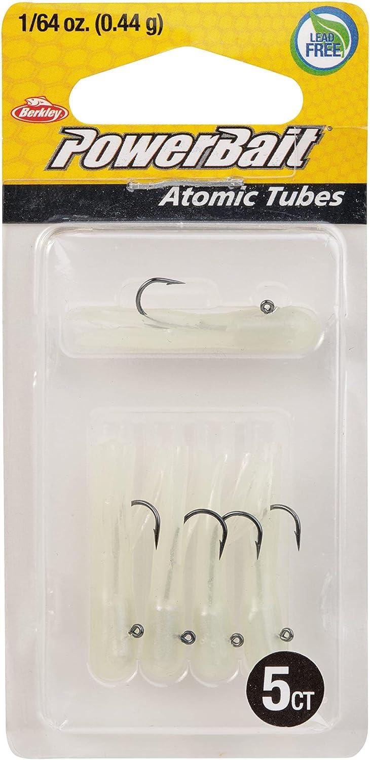 imageBerkley PowerBait PreRigged Atomic Tubes Fishing Soft BaitGlow