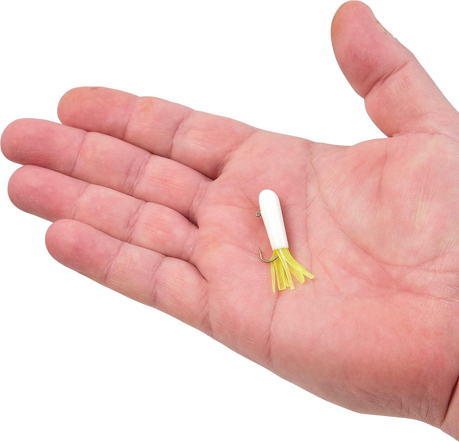 imageBerkley PowerBait PreRigged Atomic Tubes Fishing Soft BaitWhite Chartreuse