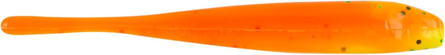 imageBerkley PowerBait Pro Twitchtail Minnow Fishing Bait Chartreuse Black FleckOrange 3in 8cm Irresistible Scent ampamp Flavor Realistic Profile Ideal for Bass Walleye Trout and More