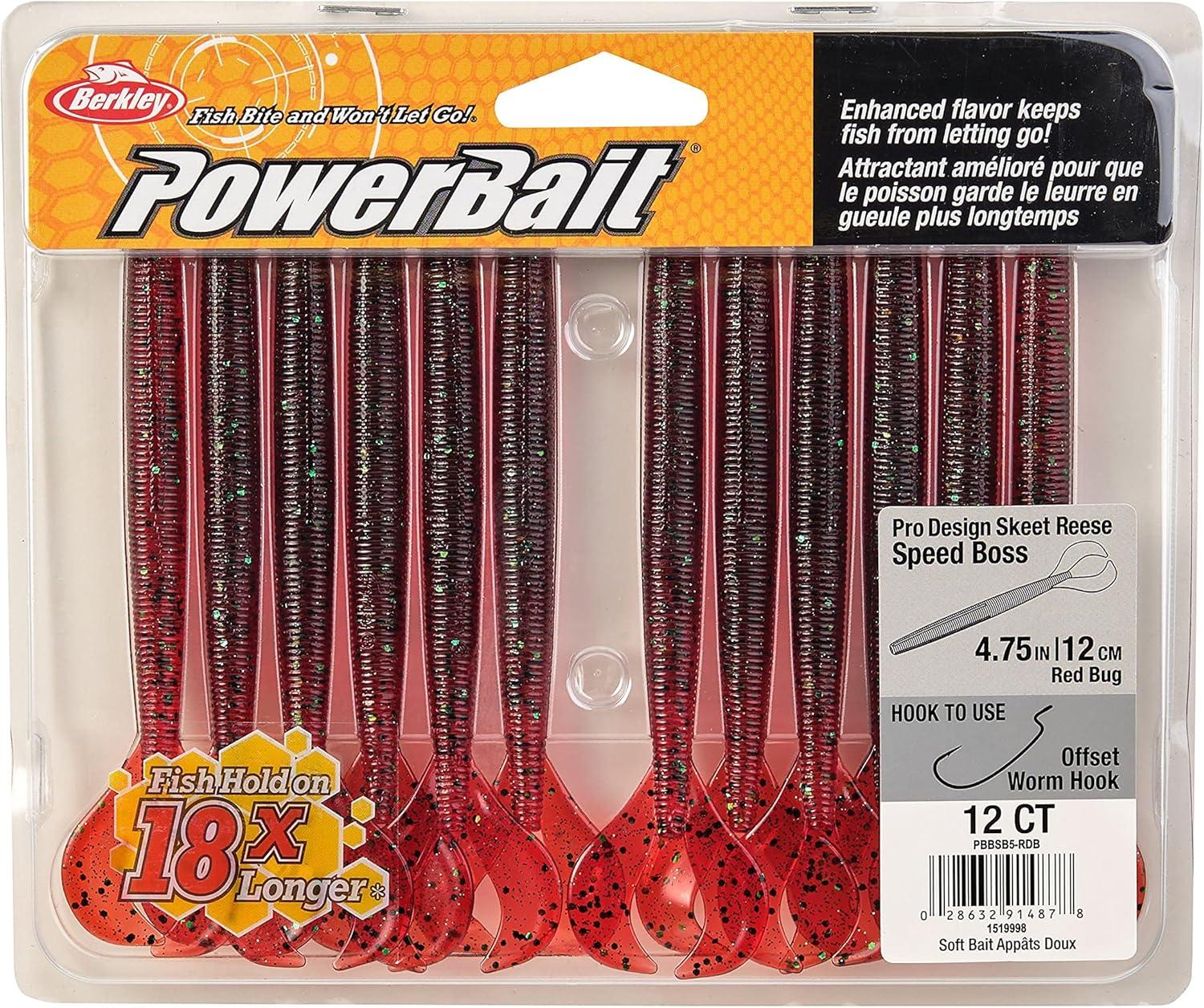 imageBerkley PowerBait Speed Boss Fishing Soft BaitRedbug