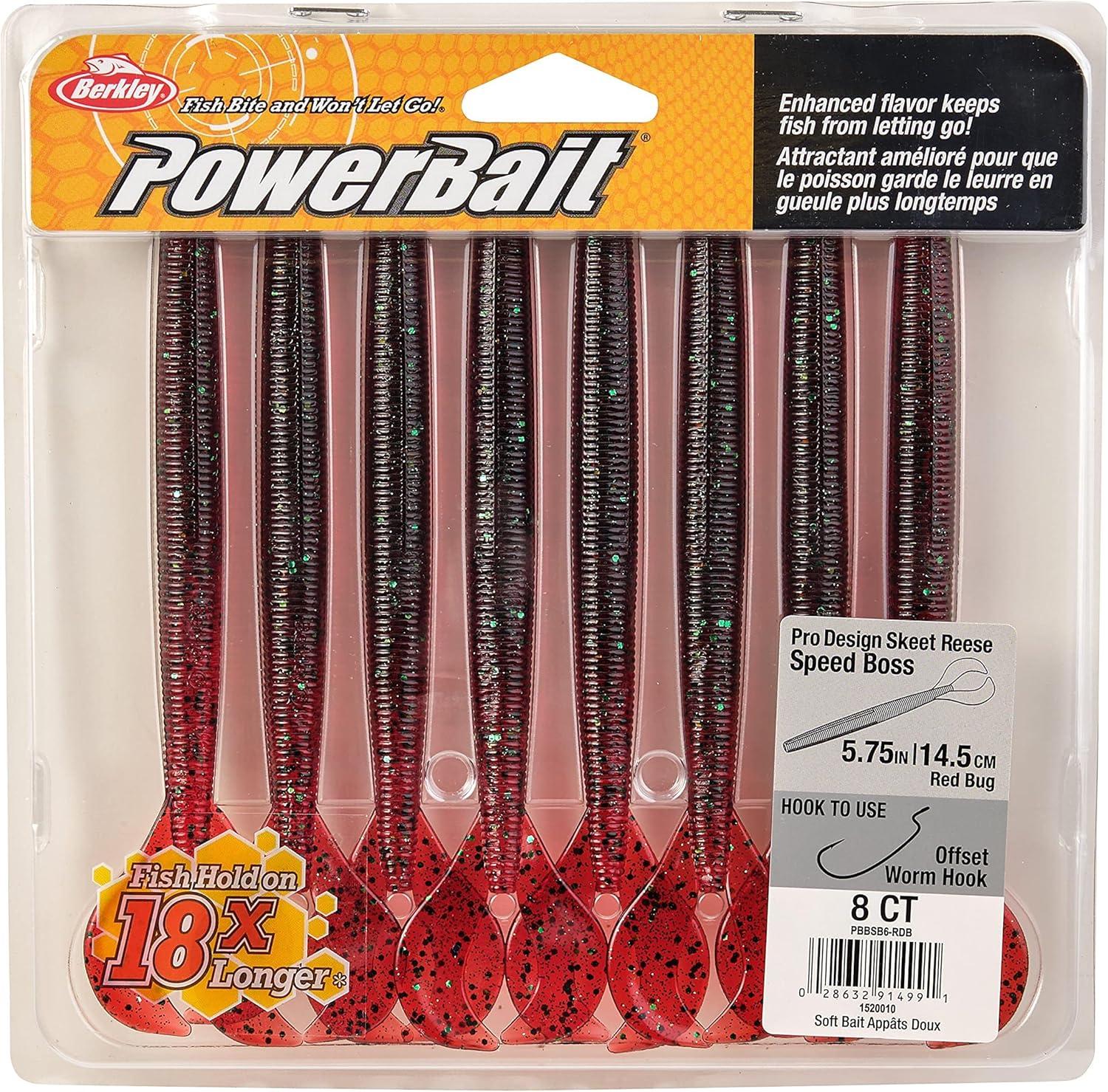 imageBerkley PowerBait Speed Boss Fishing Soft BaitRedbug